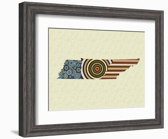 Tennessee State Map-Lanre Adefioye-Framed Giclee Print