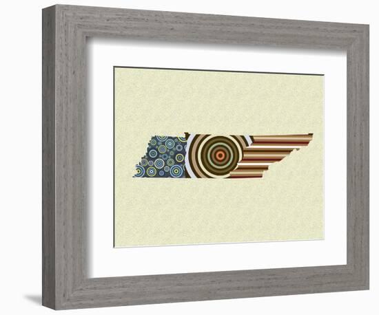 Tennessee State Map-Lanre Adefioye-Framed Giclee Print