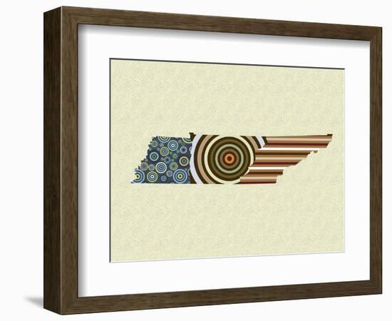 Tennessee State Map-Lanre Adefioye-Framed Giclee Print