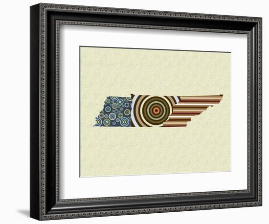 Tennessee State Map-Lanre Adefioye-Framed Giclee Print