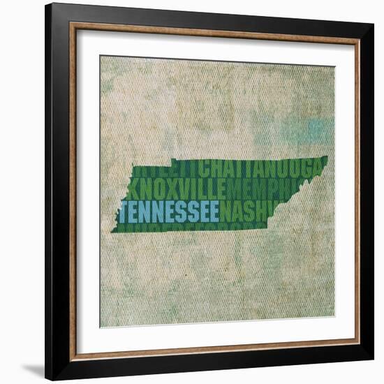 Tennessee State Words-David Bowman-Framed Giclee Print