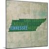 Tennessee State Words-David Bowman-Mounted Giclee Print