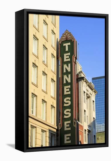 Tennessee Theater on Gay Street, Knoxville, Tennessee, United States of America, North America-Richard Cummins-Framed Premier Image Canvas