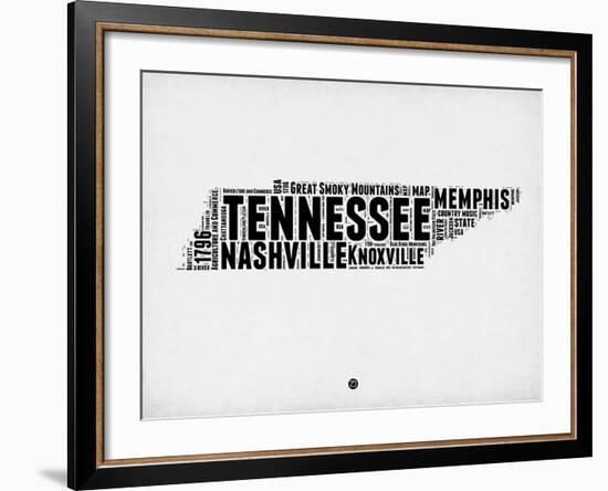 Tennessee Word Cloud 2-NaxArt-Framed Art Print