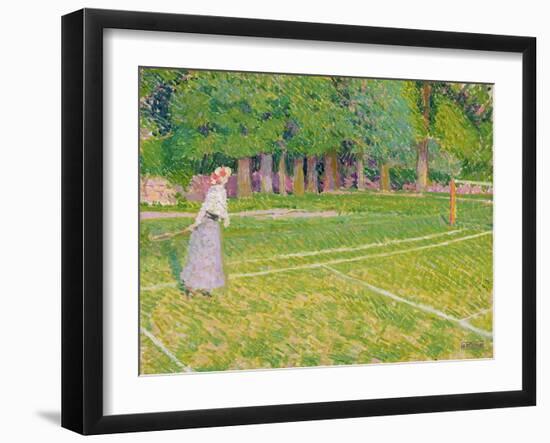 Tennis at Hertingfordbury, 1910-Spencer Frederick Gore-Framed Giclee Print