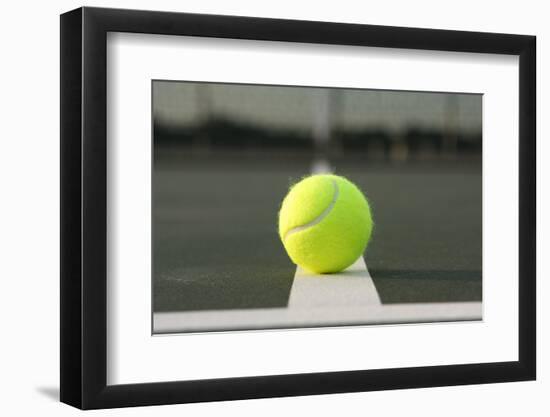 Tennis Ball Court close on the Court Lines-33ft-Framed Photographic Print