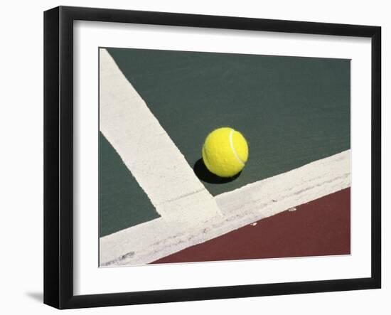 Tennis Ball on a Court-null-Framed Photographic Print