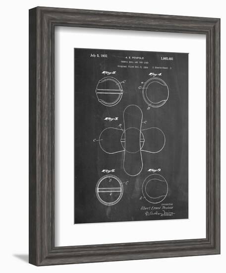 Tennis Ball Patent-null-Framed Art Print