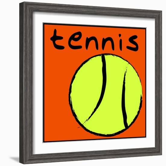 Tennis Ball-null-Framed Giclee Print