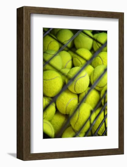 Tennis Balls at the Mediolanum Tennis in Milan-null-Framed Photographic Print