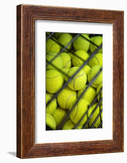 Tennis Balls at the Mediolanum Tennis in Milan-null-Framed Photographic Print