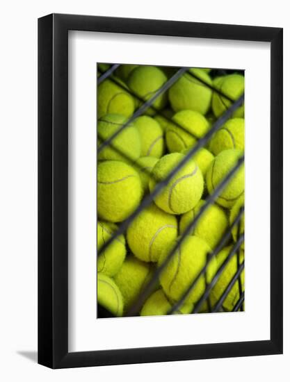 Tennis Balls at the Mediolanum Tennis in Milan-null-Framed Photographic Print