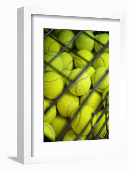 Tennis Balls at the Mediolanum Tennis in Milan-null-Framed Photographic Print