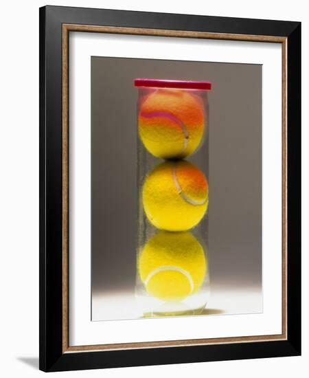 Tennis Balls in a Container-null-Framed Photographic Print