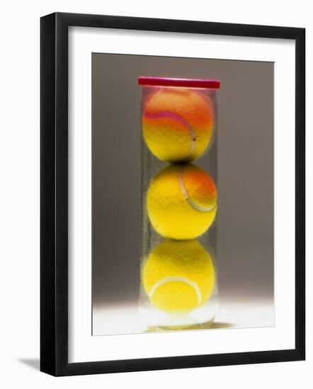 Tennis Balls in a Container-null-Framed Photographic Print