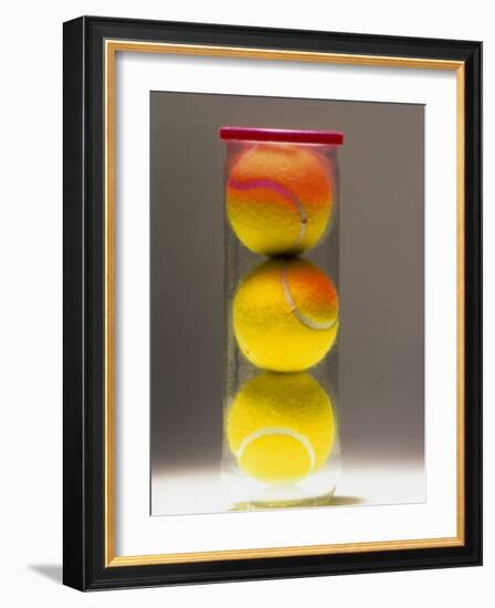 Tennis Balls in a Container-null-Framed Photographic Print