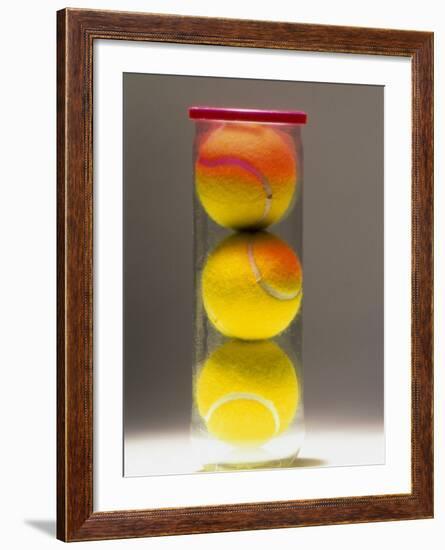 Tennis Balls in a Container-null-Framed Photographic Print