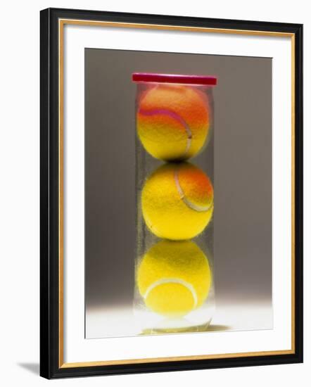 Tennis Balls in a Container-null-Framed Photographic Print