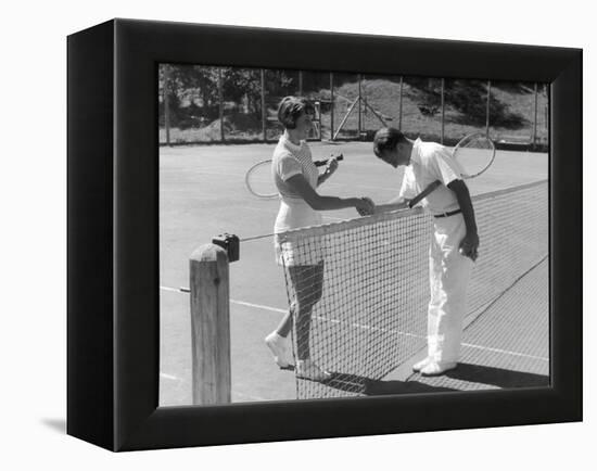 Tennis Chivalry 1930s-null-Framed Premier Image Canvas