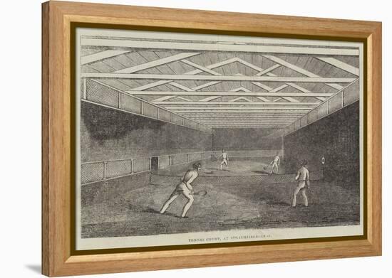 Tennis Court, at Strathfieldsaye-null-Framed Premier Image Canvas