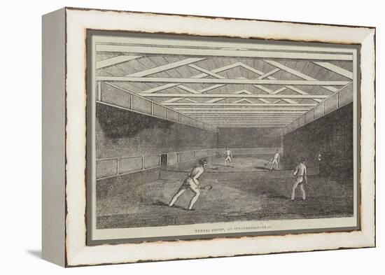 Tennis Court, at Strathfieldsaye-null-Framed Premier Image Canvas