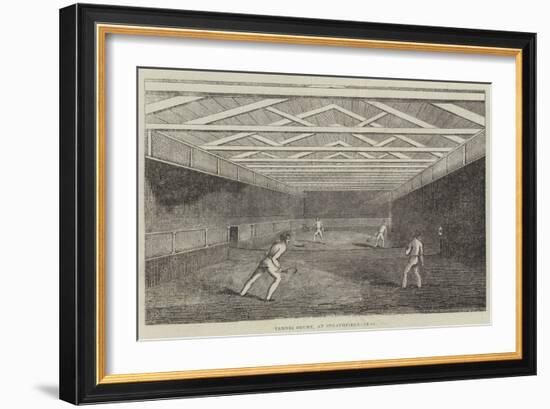 Tennis Court, at Strathfieldsaye-null-Framed Giclee Print