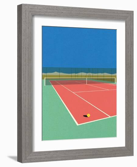 Tennis Court in the Desert-Rosi Feist-Framed Giclee Print