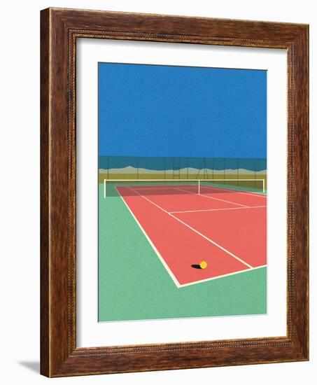 Tennis Court in the Desert-Rosi Feist-Framed Giclee Print