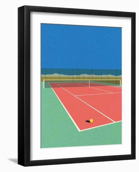 Tennis Court in the Desert-Rosi Feist-Framed Giclee Print