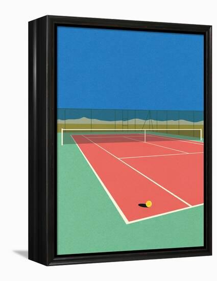 Tennis Court in the Desert-Rosi Feist-Framed Premier Image Canvas