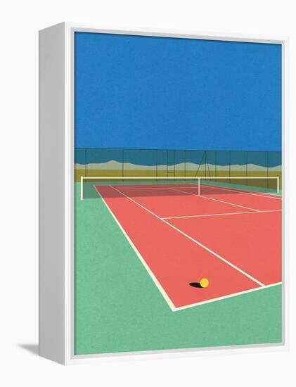 Tennis Court in the Desert-Rosi Feist-Framed Premier Image Canvas