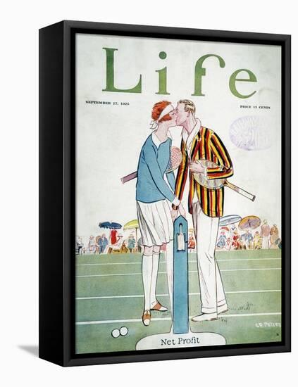 Tennis Court Romance, 1925-null-Framed Premier Image Canvas