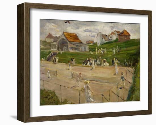 Tennis Court with Players in Noordwijk, Netherlands, 1913-Max Liebermann-Framed Giclee Print