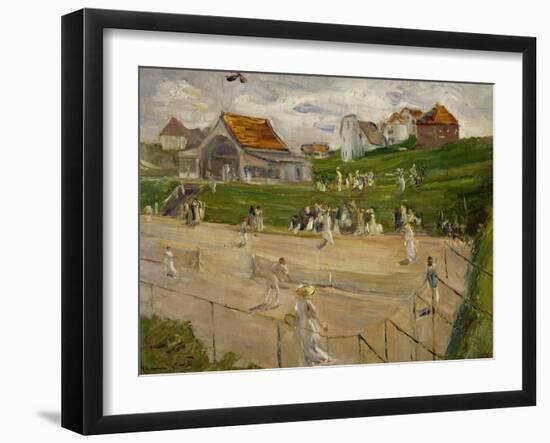 Tennis Court with Players in Noordwijk, Netherlands, 1913-Max Liebermann-Framed Giclee Print