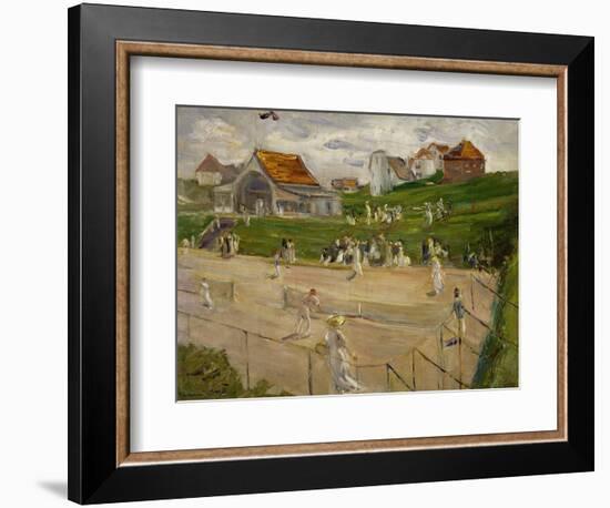 Tennis Court with Players in Noordwijk, Netherlands, 1913-Max Liebermann-Framed Giclee Print