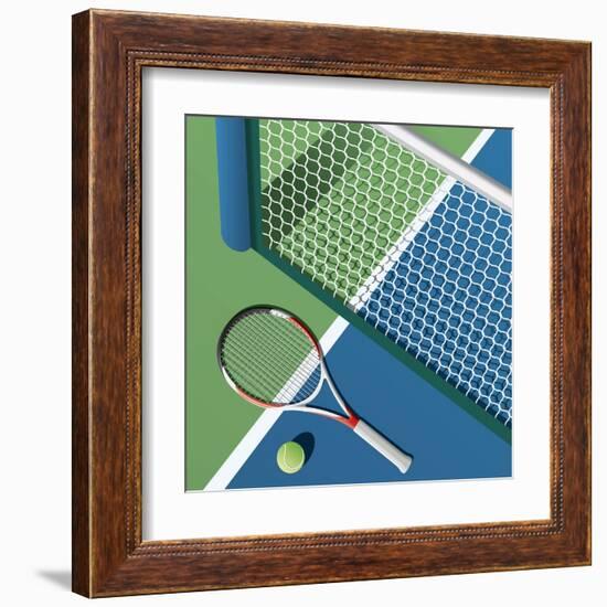 Tennis Court-Nikola Knezevic-Framed Art Print