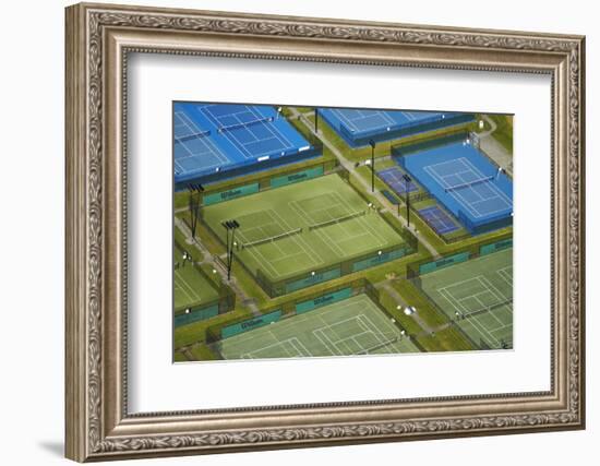 Tennis Courts, Albany, Auckland, North Island, New Zealand-David Wall-Framed Photographic Print