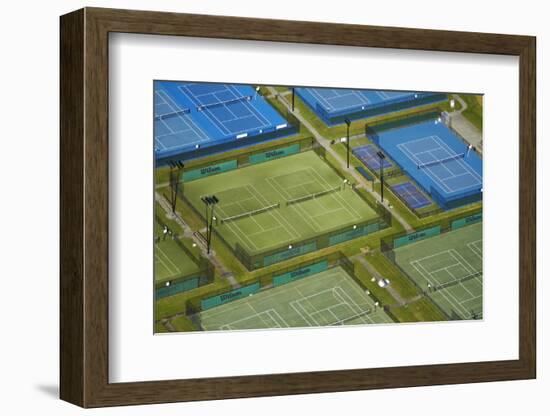 Tennis Courts, Albany, Auckland, North Island, New Zealand-David Wall-Framed Photographic Print