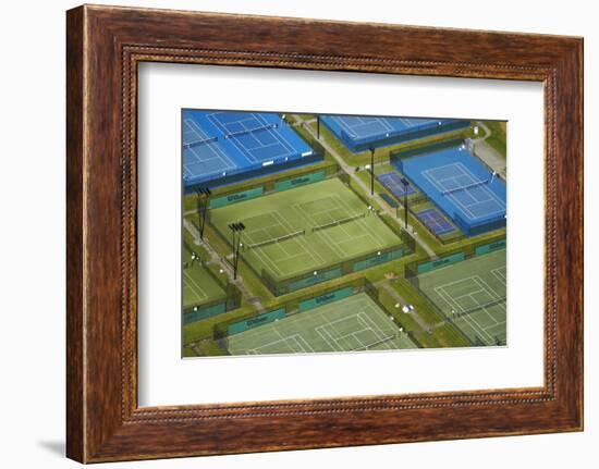 Tennis Courts, Albany, Auckland, North Island, New Zealand-David Wall-Framed Photographic Print