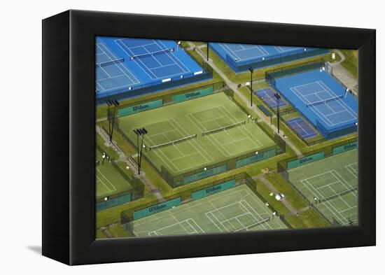 Tennis Courts, Albany, Auckland, North Island, New Zealand-David Wall-Framed Premier Image Canvas