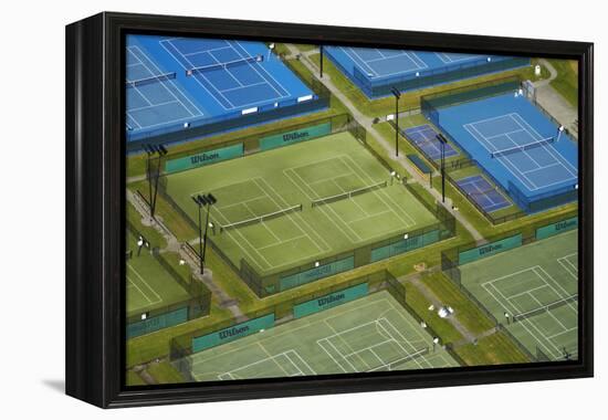 Tennis Courts, Albany, Auckland, North Island, New Zealand-David Wall-Framed Premier Image Canvas