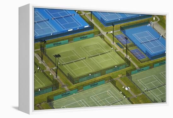 Tennis Courts, Albany, Auckland, North Island, New Zealand-David Wall-Framed Premier Image Canvas