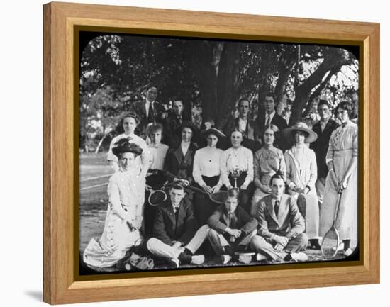 Tennis Group Portrait, Late 19th or Early 20th Century-null-Framed Premier Image Canvas