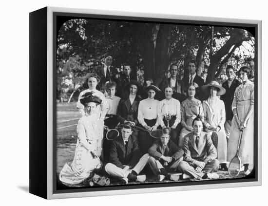 Tennis Group Portrait, Late 19th or Early 20th Century-null-Framed Premier Image Canvas