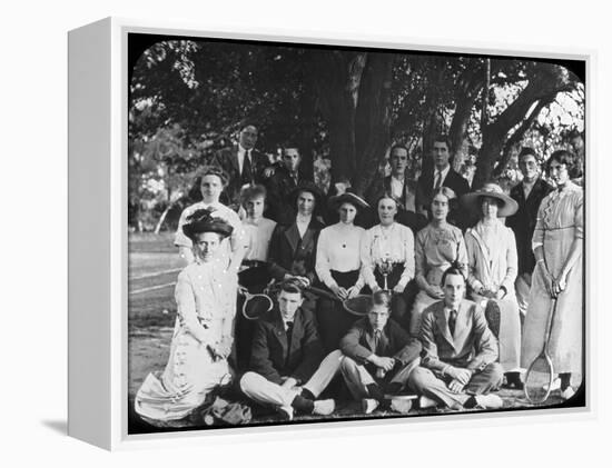 Tennis Group Portrait, Late 19th or Early 20th Century-null-Framed Premier Image Canvas