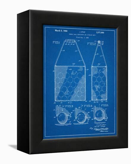 Tennis Hopper Patent-null-Framed Stretched Canvas