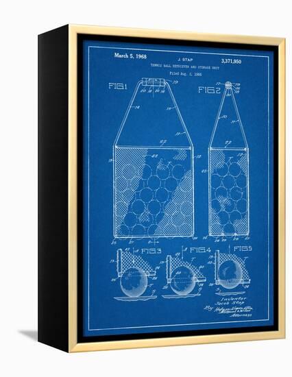 Tennis Hopper Patent-null-Framed Stretched Canvas