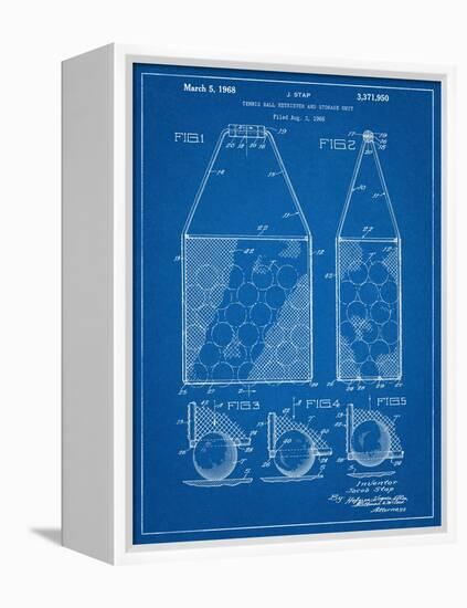 Tennis Hopper Patent-null-Framed Stretched Canvas