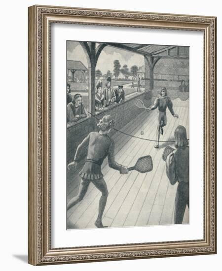 'Tennis in the Days of the Tudors', c1934-Unknown-Framed Giclee Print