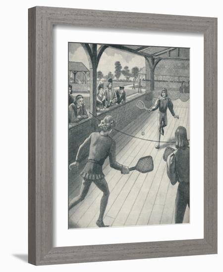 'Tennis in the Days of the Tudors', c1934-Unknown-Framed Giclee Print